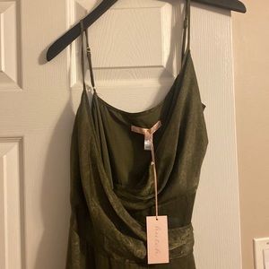 NWT Hutch Satin wrap dress size Large.